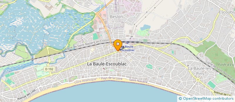localisation de l'entreprise MADAME JEANNE RASSINOUX à LA BAULE-ESCOUBLAC