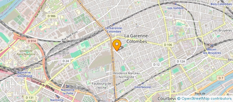 localisation de l'entreprise MADAME JEANNE RAUZIER à LA GARENNE-COLOMBES