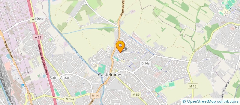 localisation de l'entreprise MADAME JEANNE RAYMOND  CASTELGINEST