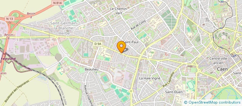 localisation de l'entreprise MADAME JEANNE REBEYROLLE à CAEN
