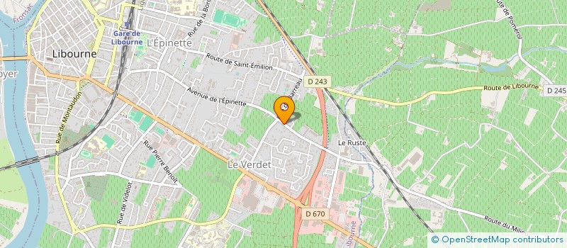 localisation de l'entreprise MADAME JEANNE REDAUD  LIBOURNE