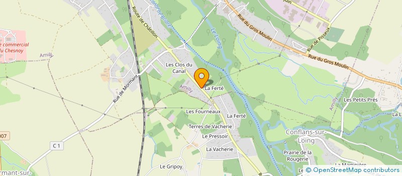 localisation de l'entreprise MADAME JEANNE REINHARDT à AMILLY