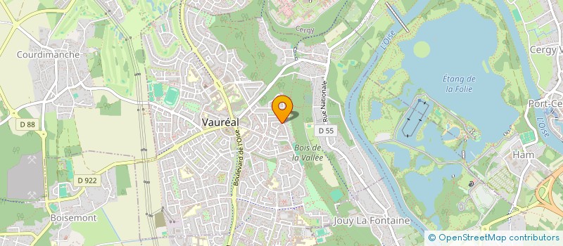 localisation de l'entreprise MADAME JEANNE RIDEL  VAUREAL