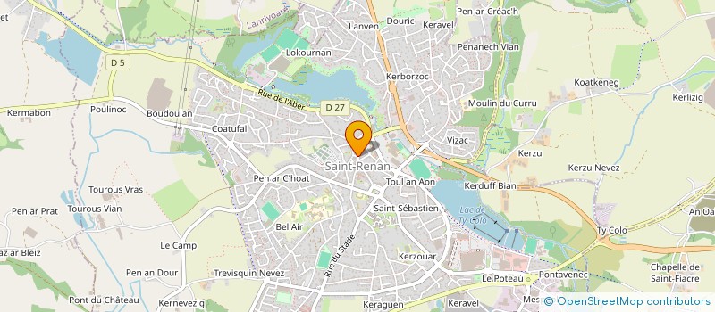 localisation de l'entreprise MADAME JEANNE RIOU  SAINT-RENAN