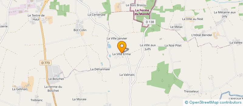 localisation de l'entreprise MADAME JEANNE ROBIN à LA GACILLY