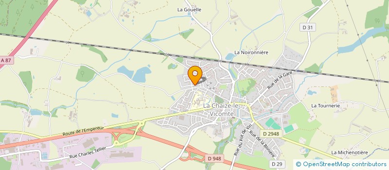 localisation de l'entreprise MADAME JEANNE ROBIN  LA CHAIZE-LE-VICOMTE