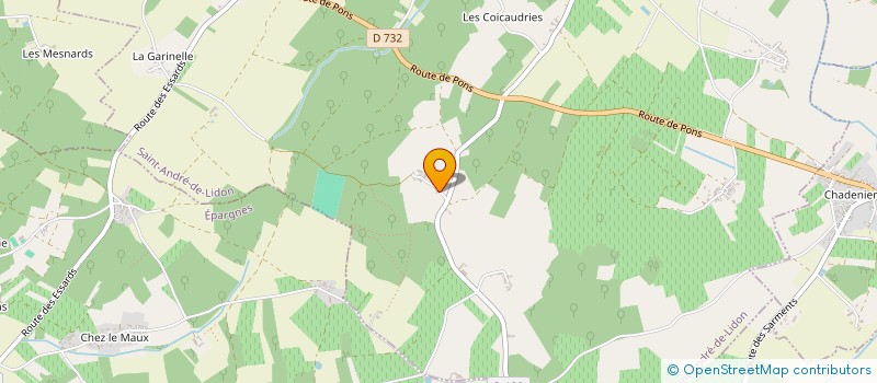 localisation de l'entreprise MADAME JEANNE ROI  SAINT-ANDRE-DE-LIDON