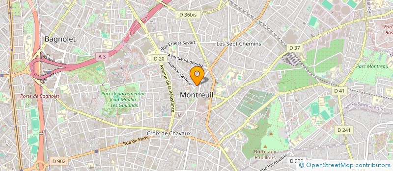localisation de l'entreprise MADAME JEANNE ROMANO-COTELLI à MONTREUIL