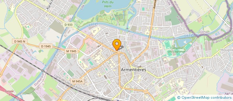 localisation de l'entreprise MADAME JEANNE ROSEAU  ARMENTIERES