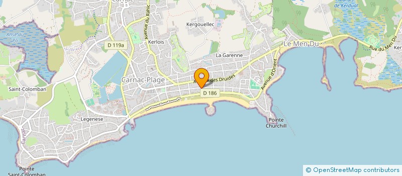 localisation de l'entreprise MADAME JEANNE ROUSSEAU  CARNAC