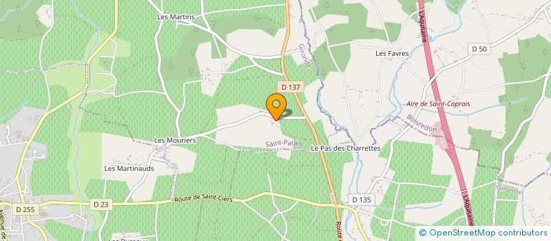 localisation de l'entreprise MADAME JEANNE ROUSSEAU  SAINT-PALAIS