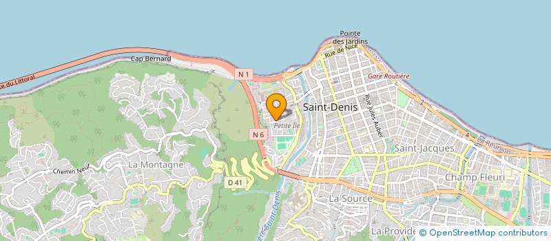 localisation de l'entreprise MADAME JEANNE RUDEL à SAINT-DENIS
