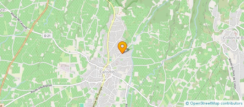 localisation de l'entreprise MADAME JEANNE RUIZ  CAROMB