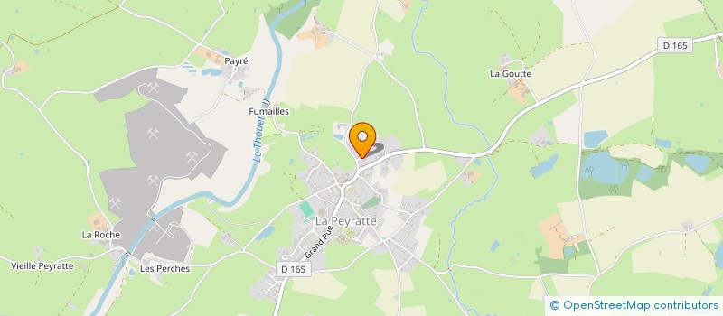 localisation de l'entreprise MADAME JEANNE SABOURIN  LA PEYRATTE