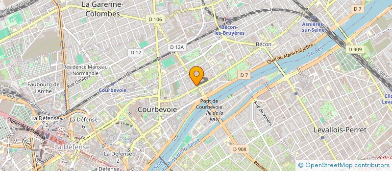 localisation de l'entreprise MADAME JEANNE SAGLIER à COURBEVOIE