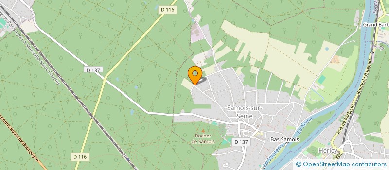 localisation de l'entreprise MADAME JEANNE SAUVAGE  SAMOIS-SUR-SEINE