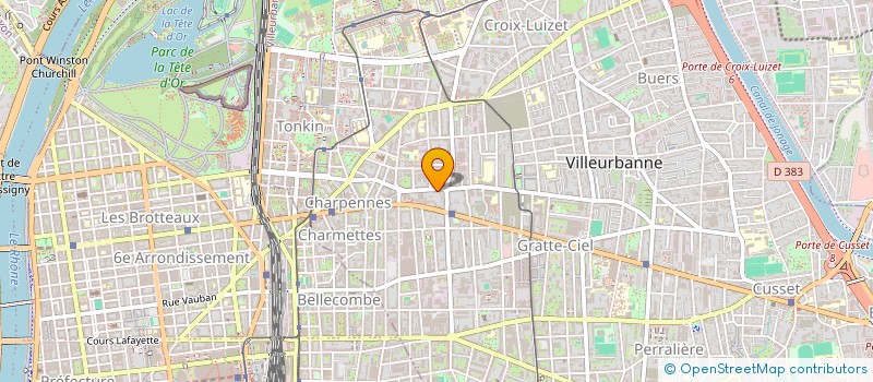 localisation de l'entreprise MADAME JEANNE SAUZEAT  VILLEURBANNE