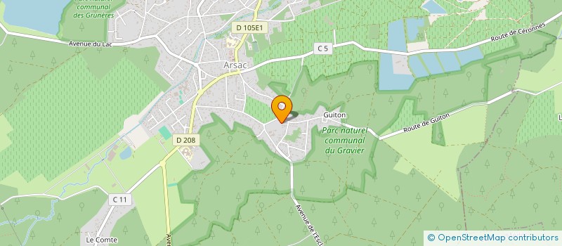 localisation de l'entreprise MADAME JEANNE SENORINE  ARSAC