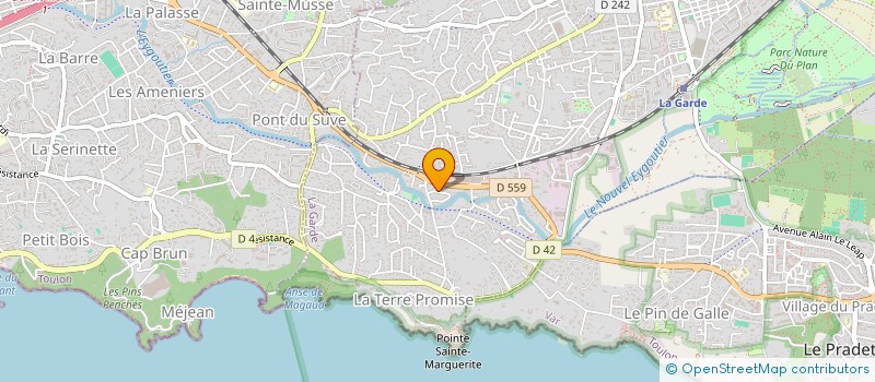 localisation de l'entreprise MADAME JEANNE SEVIN-DURET à LA GARDE