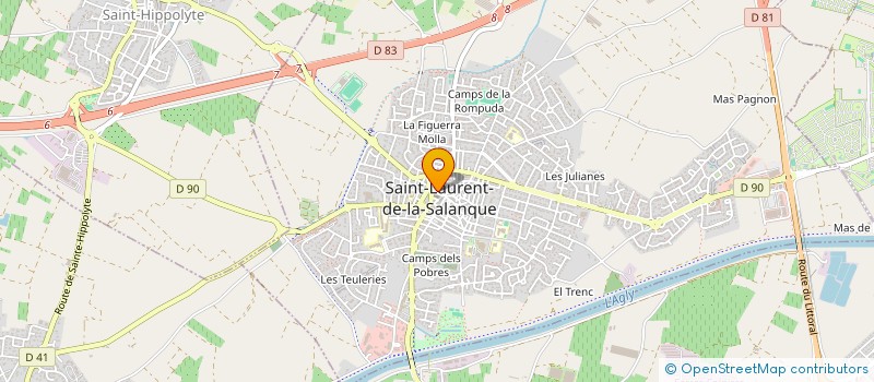 localisation de l'entreprise MADAME JEANNE SORLI  SAINT-LAURENT-DE-LA-SALANQUE