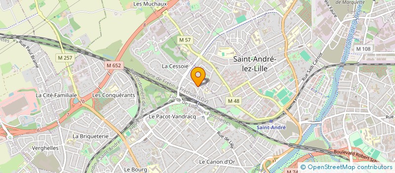 localisation de l'entreprise MADAME JEANNE TANNEUR  LAMBERSART