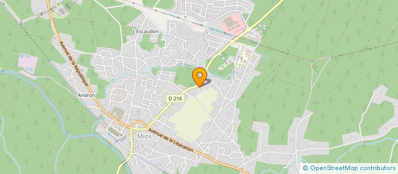 localisation de l'entreprise MADAME JEANNE TECHOUEYRES  MIOS