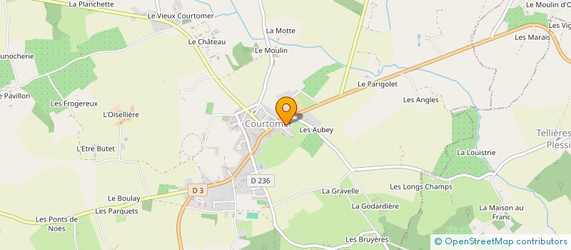 localisation de l'entreprise MADAME JEANNE THAIS MARIE ETHUIN à COURTOMER