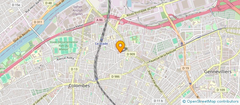 localisation de l'entreprise MADAME JEANNE THIBAULT à COLOMBES