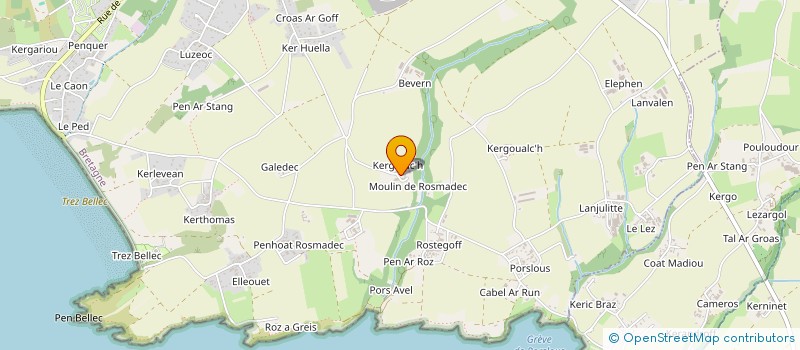 localisation de l'entreprise MADAME JEANNE THOMAS  TELGRUC-SUR-MER