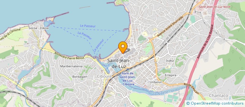 localisation de l'entreprise MADAME JEANNE TINSON à SAINT-JEAN-DE-LUZ
