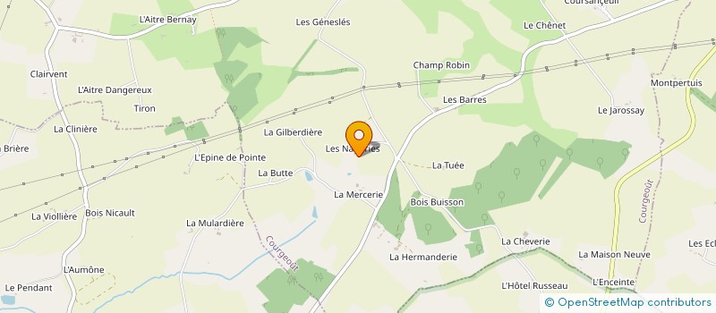 localisation de l'entreprise MADAME JEANNE TISSERANDET à COURGEOUT