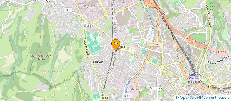 localisation de l'entreprise MADAME JEANNE TIVOLLIER à CHAMBERY