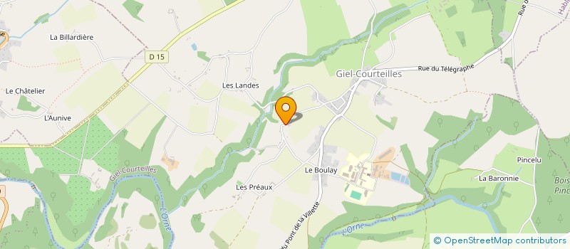 localisation de l'entreprise MADAME JEANNE TOUTAIN à GIEL-COURTEILLES