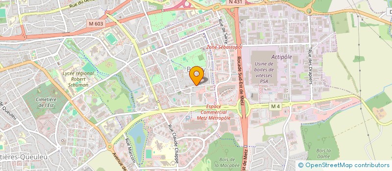 localisation de l'entreprise MADAME JEANNE TUPINIER  METZ