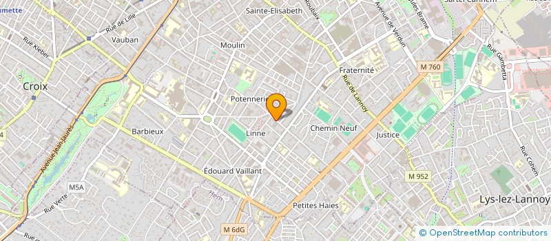 localisation de l'entreprise MADAME JEANNE VERMEESCH  ROUBAIX