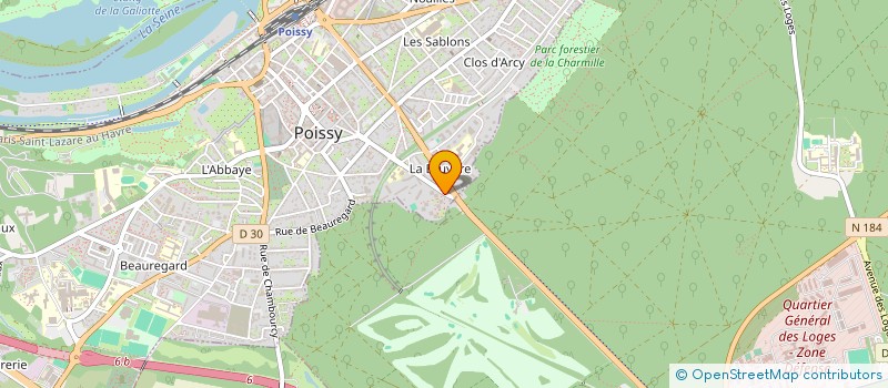 localisation de l'entreprise MADAME JEANNE VEYRAT-MASSON  POISSY