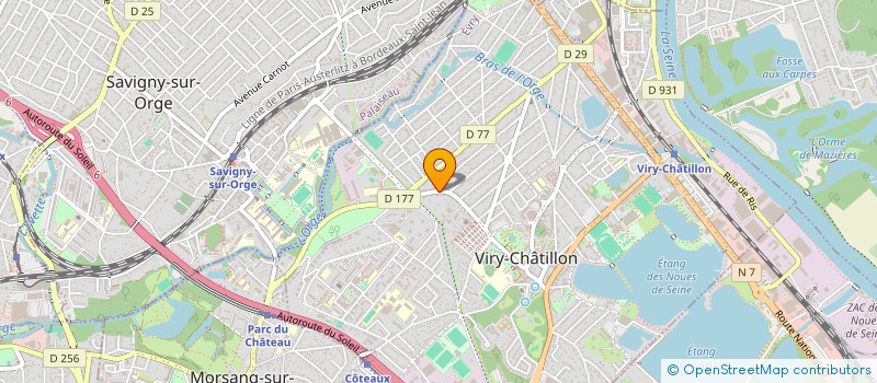 localisation de l'entreprise MADAME JEANNE VIGNAL à VIRY-CHATILLON