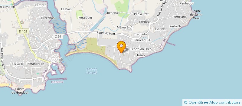 localisation de l'entreprise MADAME JEANNE VILLIOT  LOCTUDY