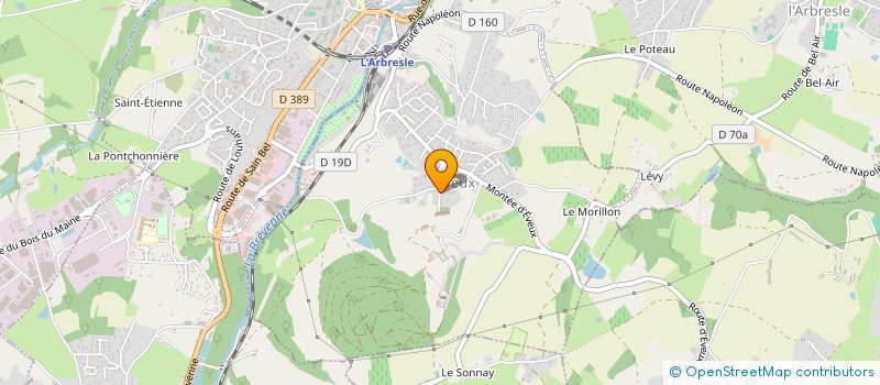 localisation de l'entreprise MADAME JEANNE VOGT  EVEUX