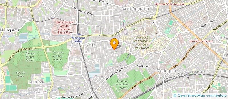 localisation de l'entreprise MADAME JEANNE VOISIN  MERIGNAC