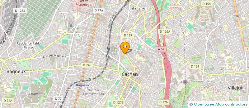 localisation de l'entreprise MADAME JEANNE WELLINGTON  CACHAN