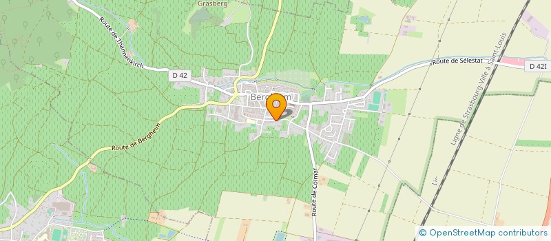 localisation de l'entreprise MADAME JEANNE ZIRGEL  BERGHEIM