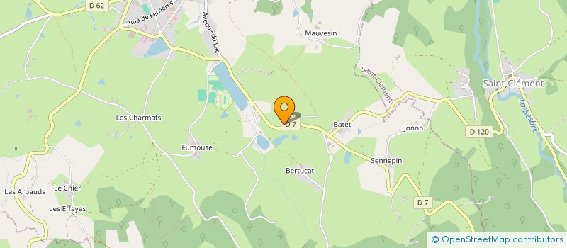 localisation de l'entreprise MADAME JEANNETTE BIGUET  CHATEL-MONTAGNE