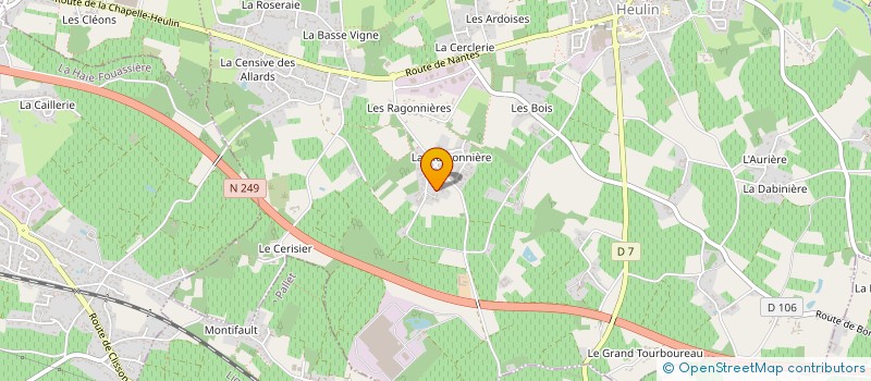 localisation de l'entreprise MADAME JEANNETTE BONNEAU à LA CHAPELLE-HEULIN