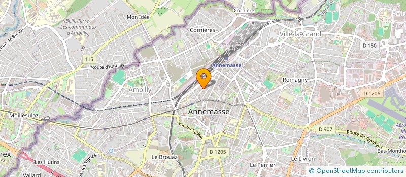 localisation de l'entreprise MADAME JEANNETTE BOURICHA  ANNEMASSE