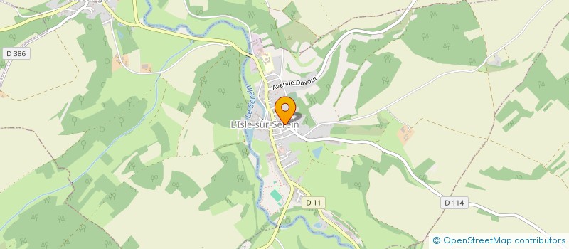 localisation de l'entreprise MADAME JEANNETTE BRIAND  L'ISLE-SUR-SEREIN