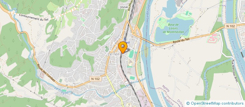 localisation de l'entreprise MADAME JEANNETTE CHEVALIER  LE TEIL