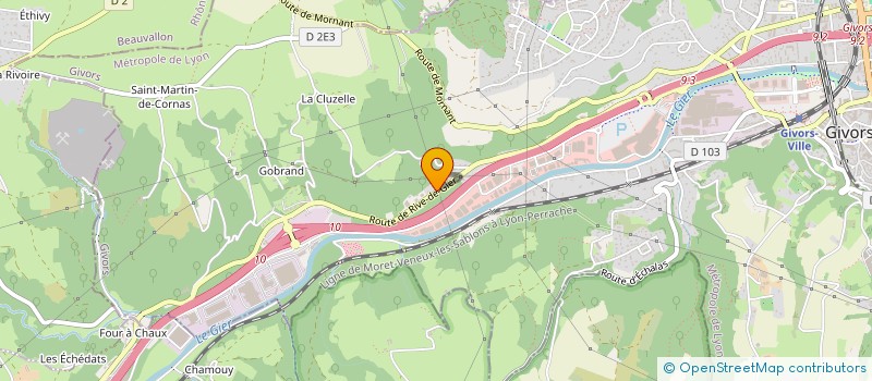 localisation de l'entreprise MADAME JEANNETTE DIOH  GIVORS