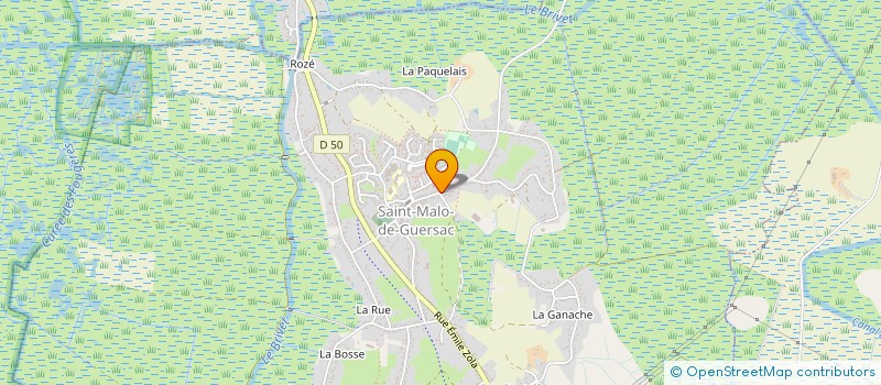 localisation de l'entreprise MADAME JEANNETTE GUIHENEUF à SAINT-MALO-DE-GUERSAC