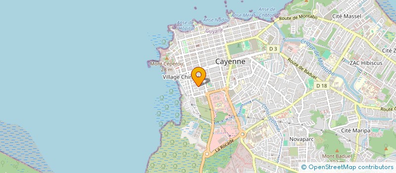 localisation de l'entreprise MADAME JEANNETTE LAMOTTE  CAYENNE